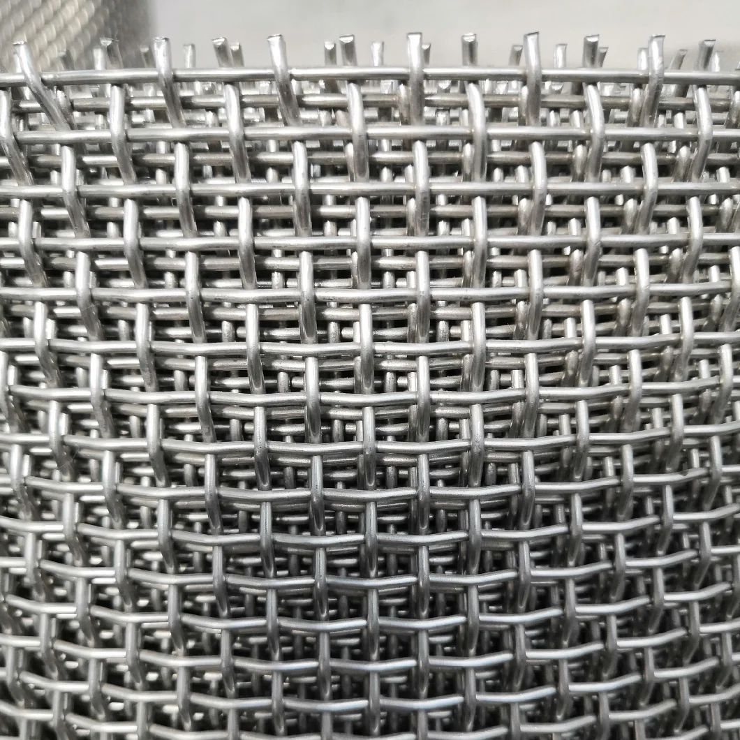 Ss 304 Crimped Wire Mesh, Woven Edelstahl Drot Mesh (4)